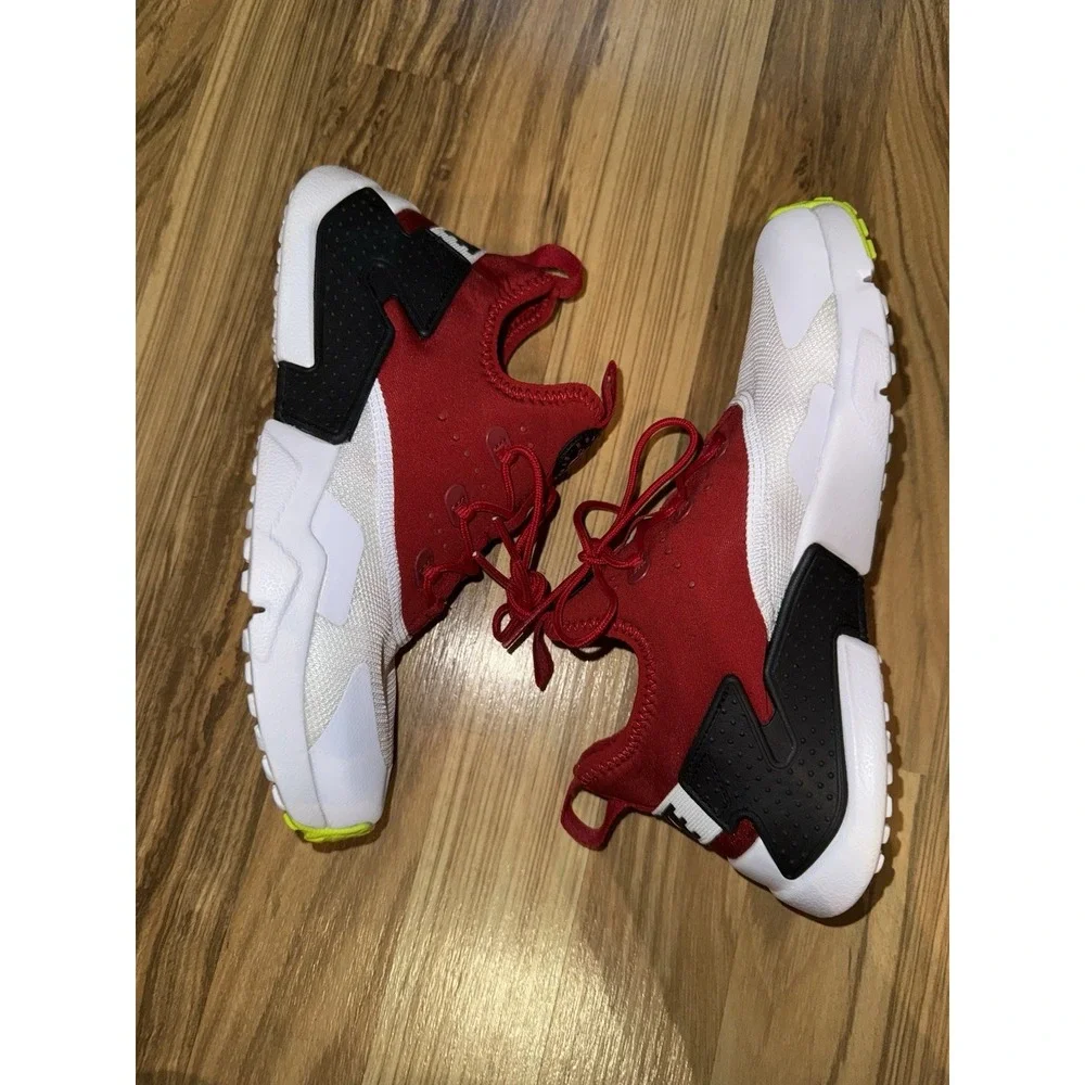 Nike Air Huarache‎ Drift Lifestyle Kids 3Y 3 White Red Volt Shoes 943344-700